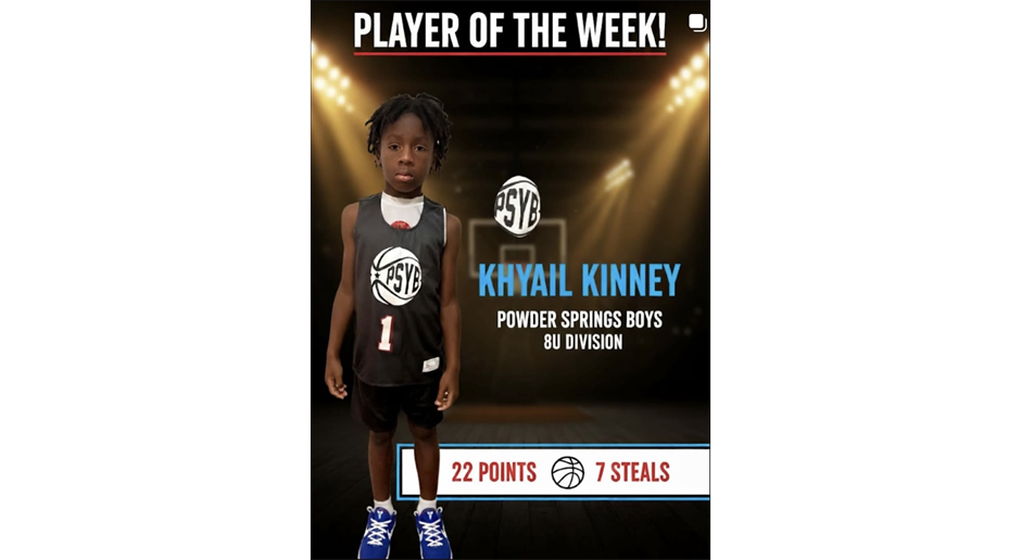 Khyail - 8u boys POTW